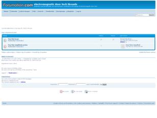 electromagnetic door lock threads